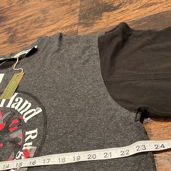 NOS Timberland camp logo spell out on chest long sleeve shirt size L NWT - Picture 8 of 11